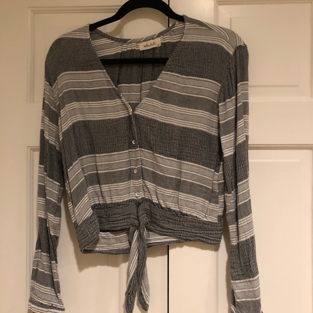 Bella Dahl striped button shirt